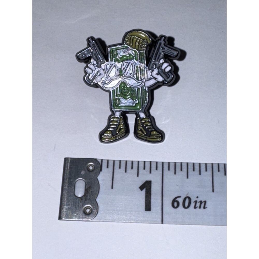 Hundred Bill $100 Money Man Pin Brooch